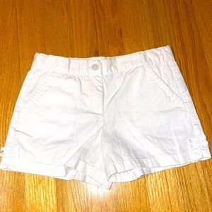 Janie and Jack adorable adjustable waste white shorts New No tag girls size 8